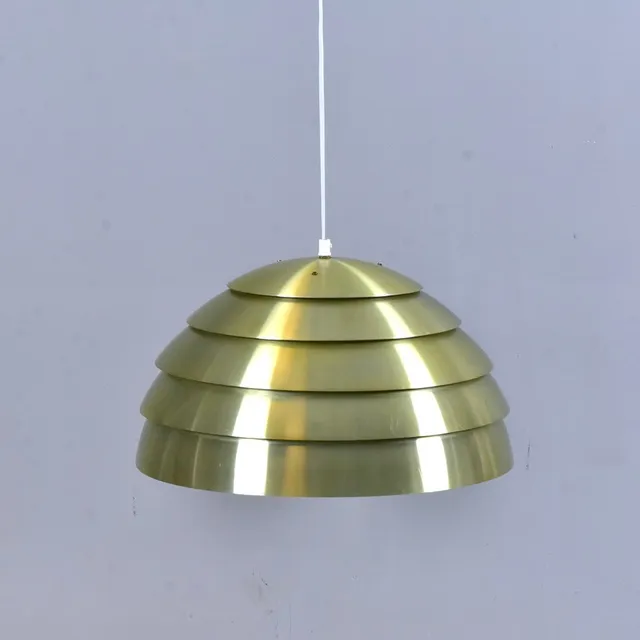 HANS AGNE JAKOBSSON. taklampa, eloxerad aluminium, "Lamingo".