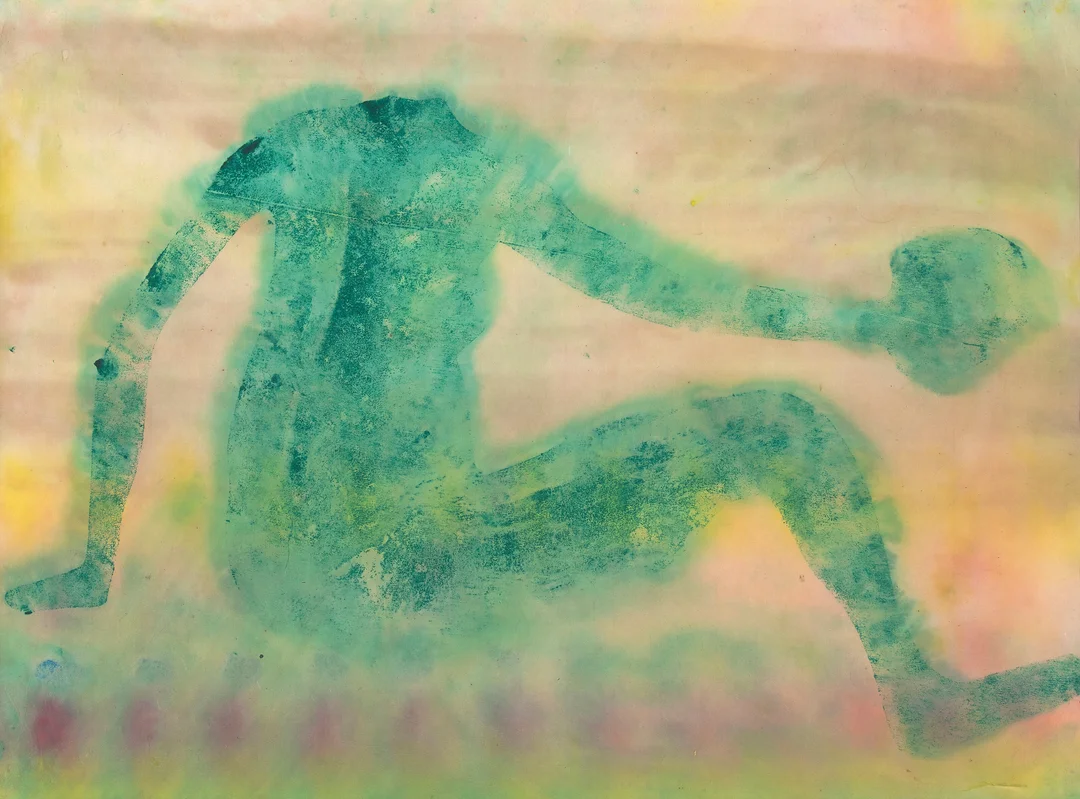 Carlsen, Bjørn — "Nedstigningen" 1986 — Kunst/Øvrig billedkunst — Blomqvist