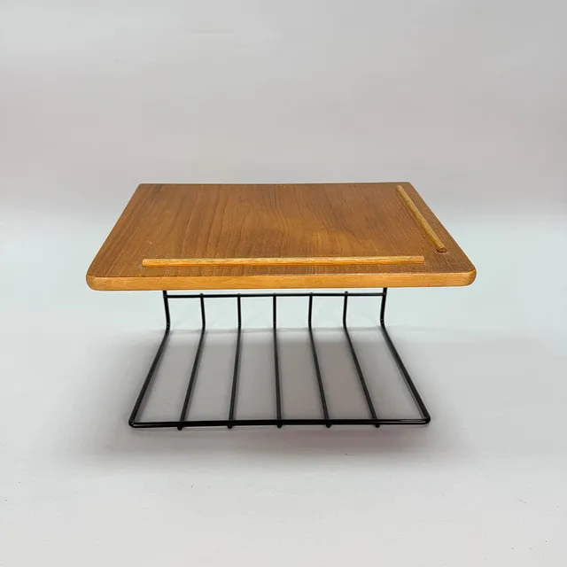 TELEFONHYLLA, teak och metall, 1900 talets mitt.