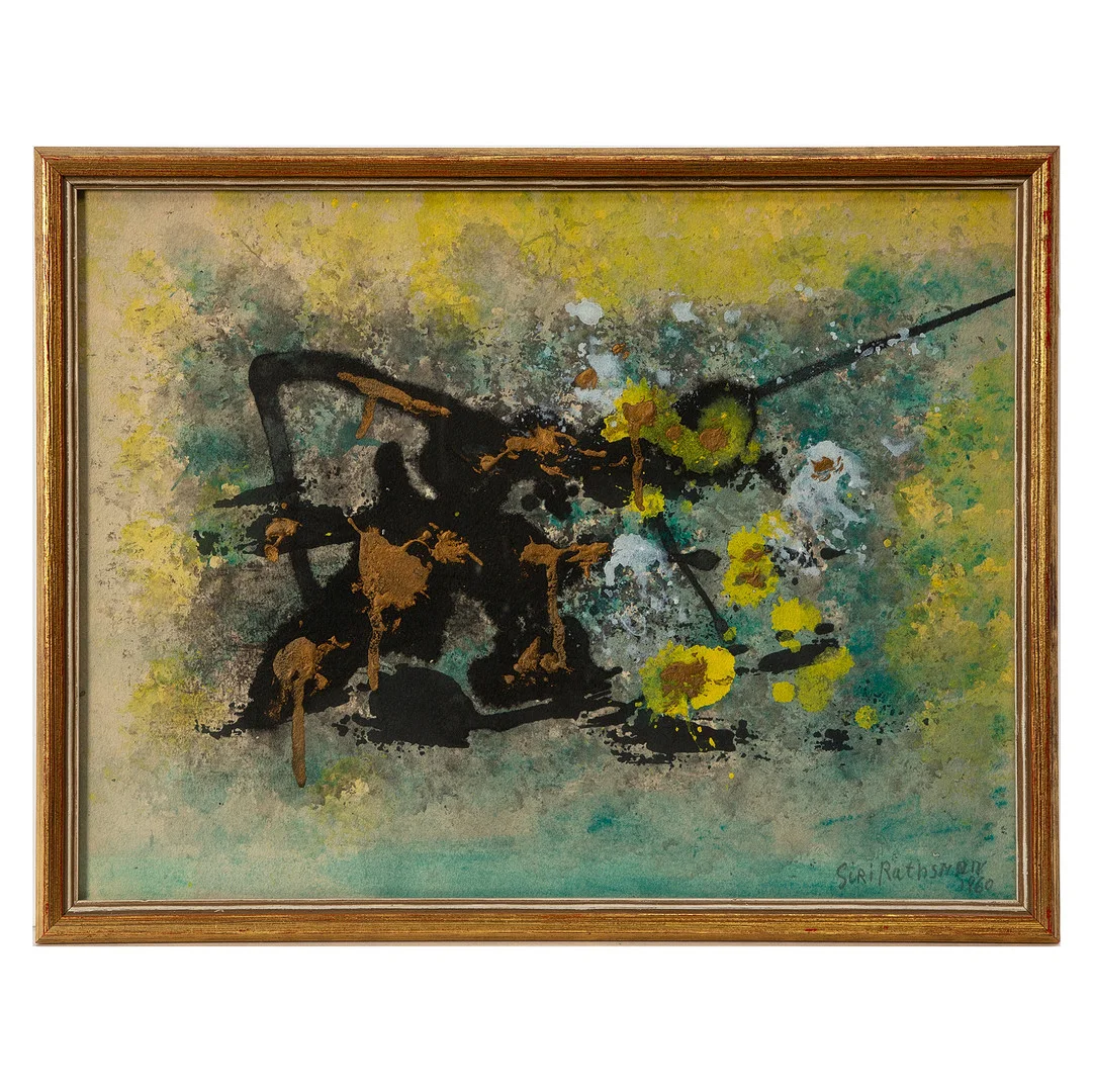 SIRI RATHSMAN. Blandteknik, signerad och daterad 1960. — Paintings — Stockholms Auktionsverk Göteborg