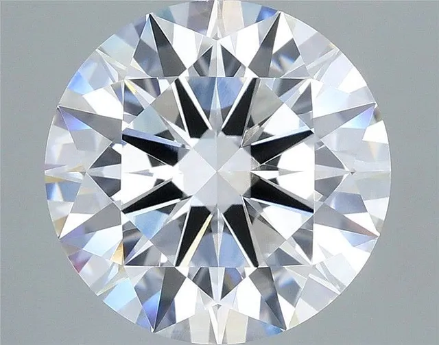 - Diamant mit Lasersignatur - ROUND, 5,09 Zertifikat.