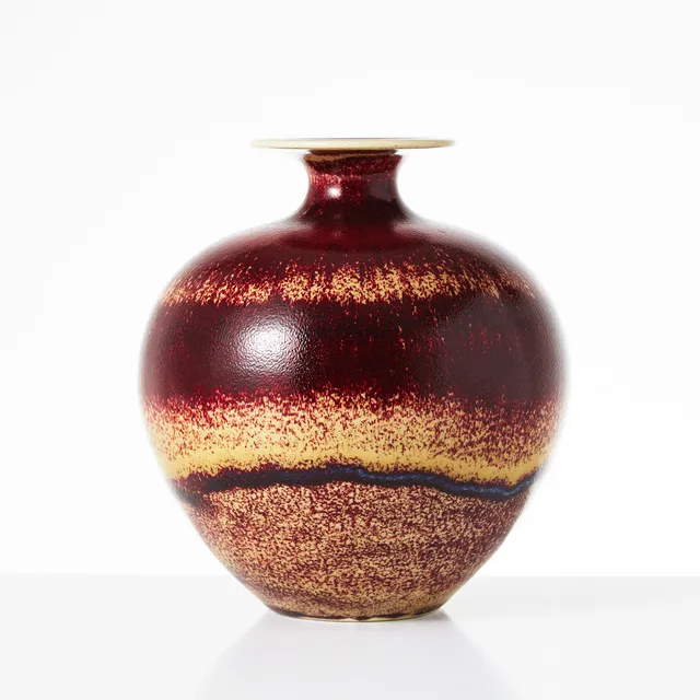 SVEN WEJSFELT. (1930-2009) Vas, Gustavsberg Studio, unikat, stengods, oxblodsglasyr, signerad.