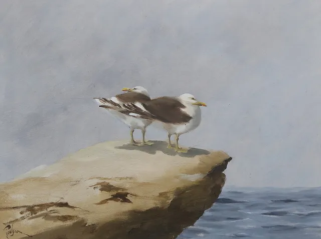 HENNING PAULSSON. Olja på duk, signerad.