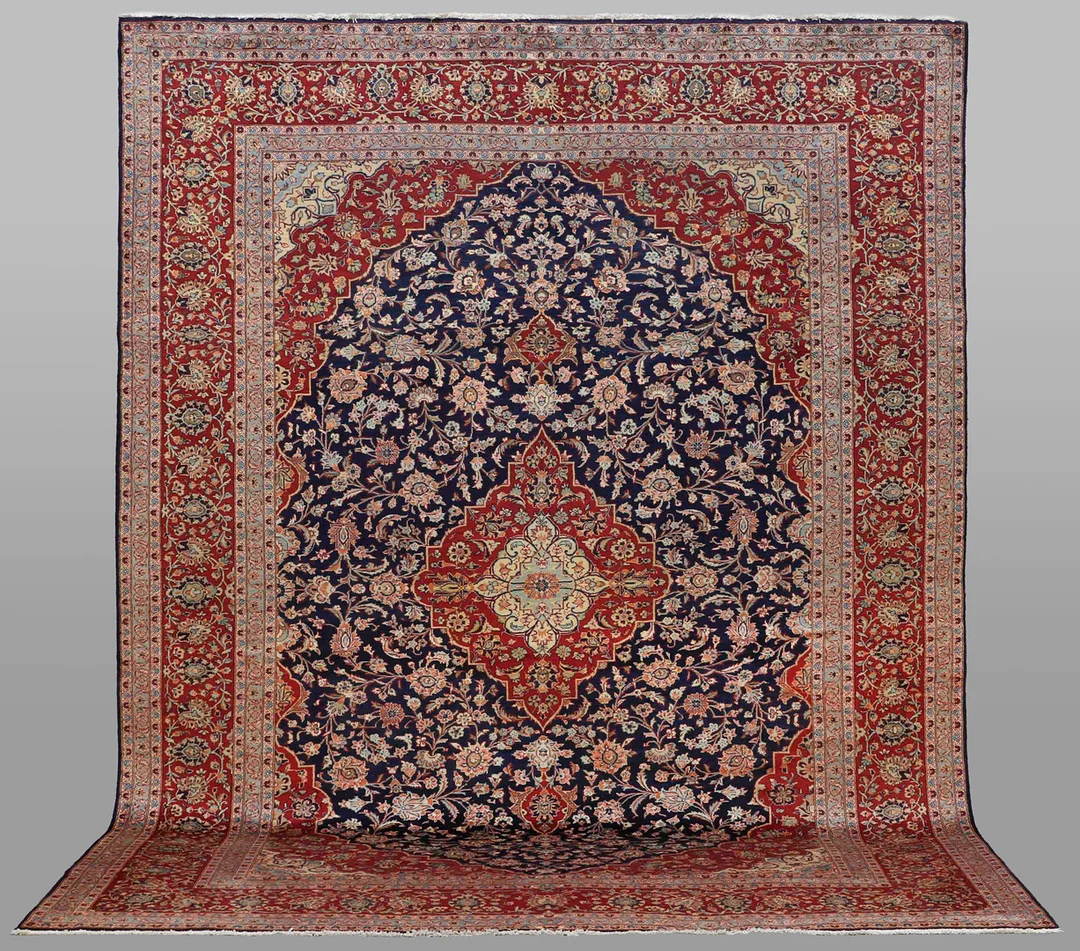 MATTA. Keshan, 400 x 297 cm. — Oriental Carpets & Textiles — Södermanlands Auktionsverk