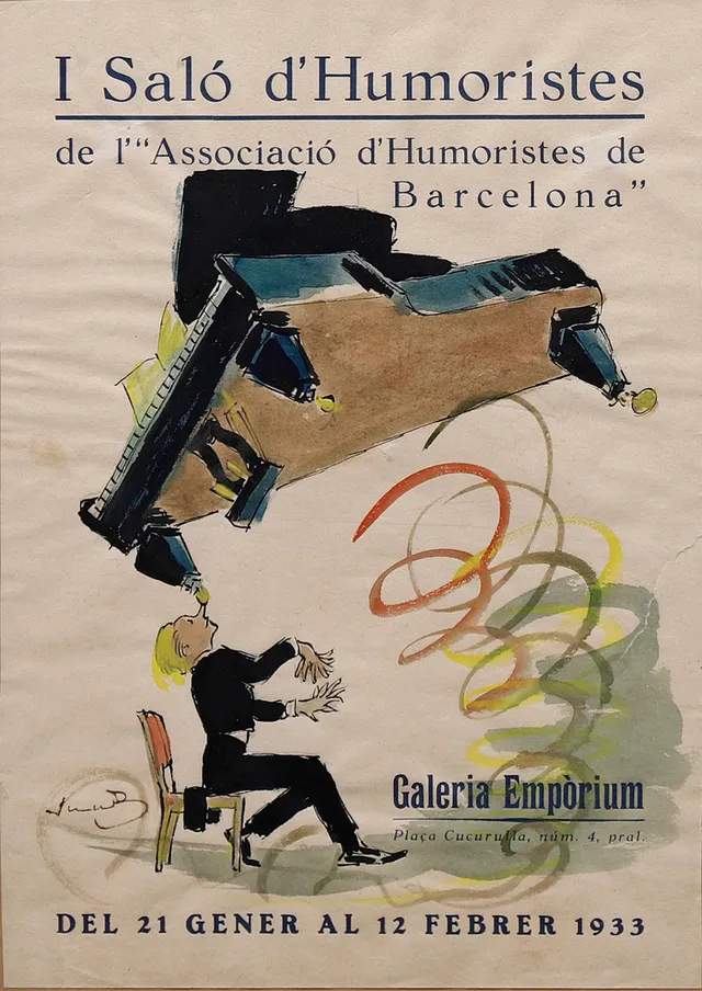 JOAN JUNCEDA. “I Saló d'Humoristes de Barcelona”, from 1933.