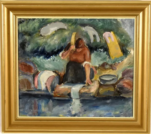 BIRGER BERNDTSON. Olja på duk.
