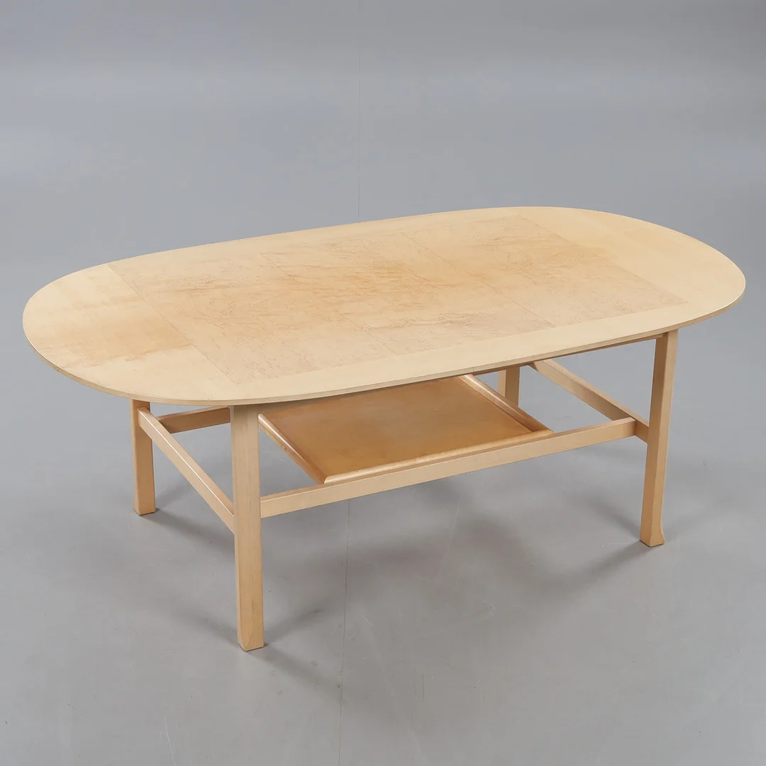SOFFBORD, björk/masurbjörk, Stockholm, IKEA, 1990-tal. — Tables — Stockholms Auktionsverk Helsingborg
