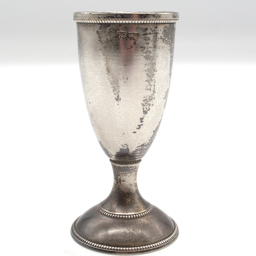 ANTIKER RUSSISCHER BECHER 875 SILBER/84 ZOLOTNIKI, MIT MEISTERMARKE. — Silver — Kunst- und Auktionshaus Kleinhenz
