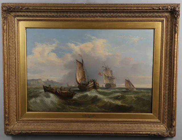 CIRCLE OF GEORGE CLARKSON STANFIELD (1828-1878). 'ON THE EAST COAST'.