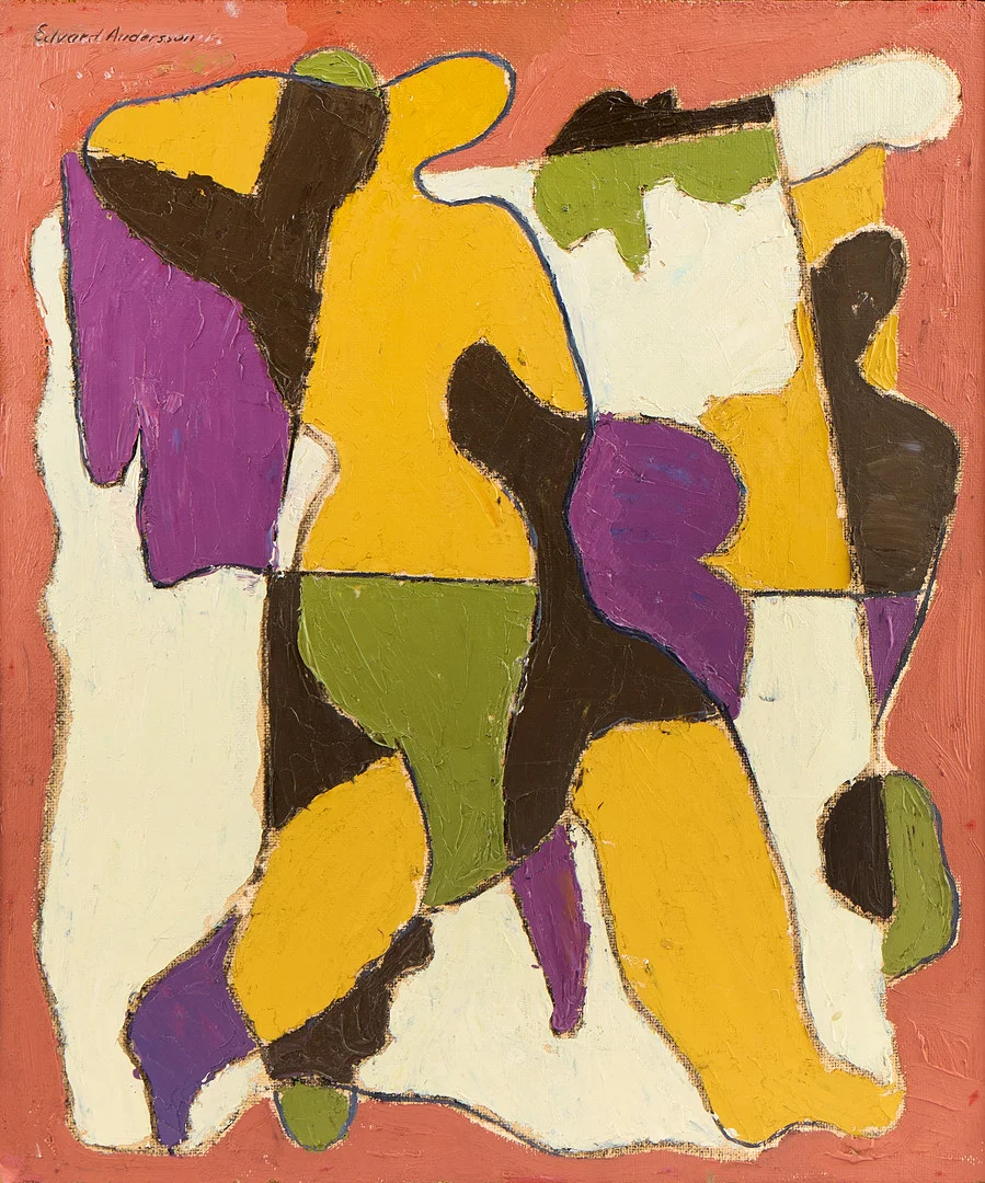 EDVARD ANDERSSON. Komposition. — Paintings — Uppsala Auktionskammare