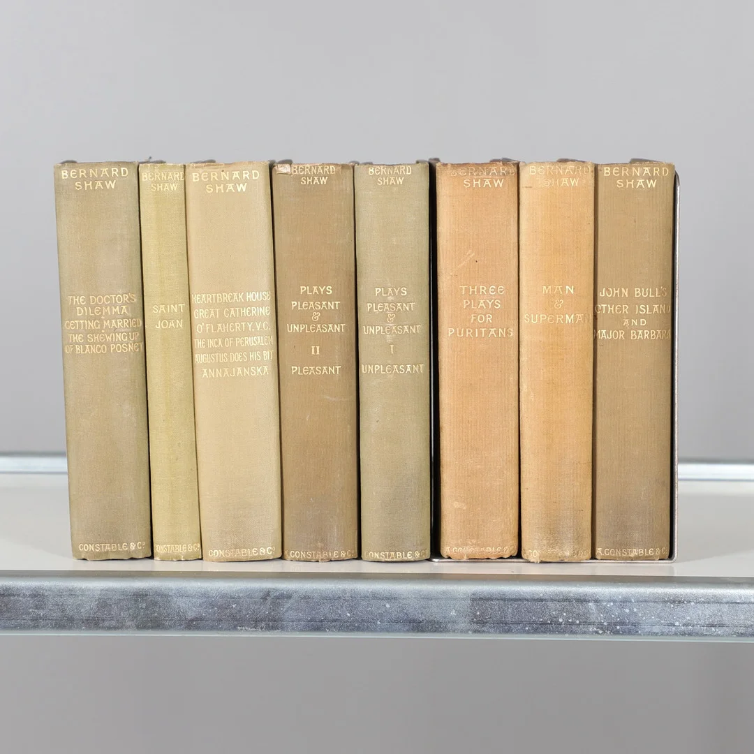 GEORGE BERNARD SHAW. Three Plays for Puritans, Third Edition, 1906, and seven others by the same, v.s. (8). — Books — Lawrences Auctioneers