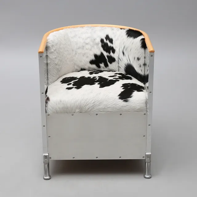 MATS THESELIUS, FÅTÖLJ, "ALUMINIUM".