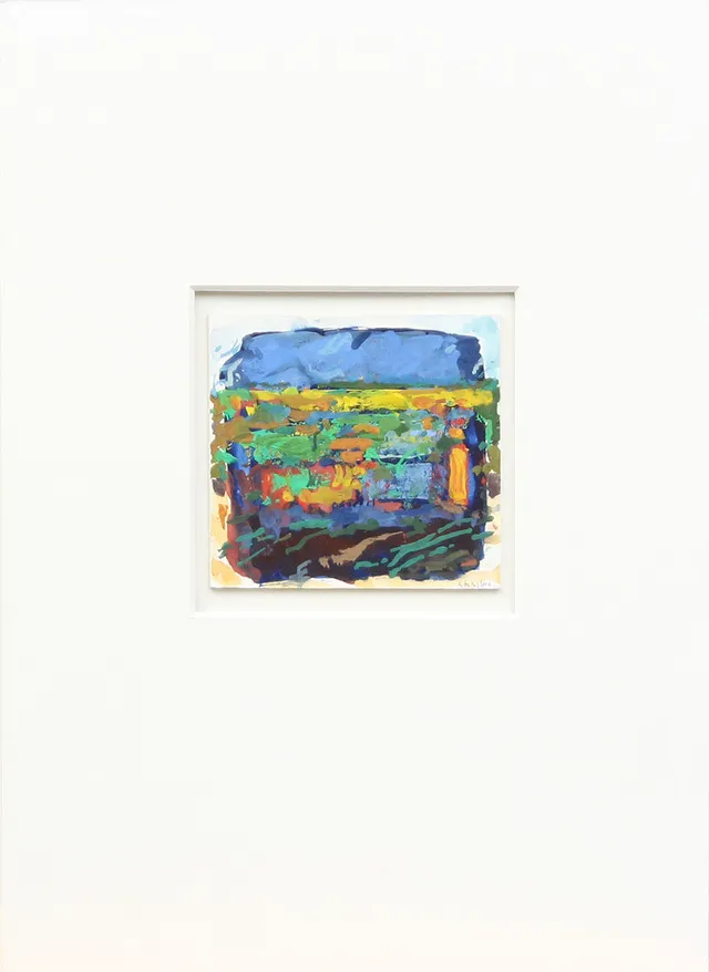 LARS STENSTAD. GOUACHE, på papper, Stora Alvaret, signerad, 1991.