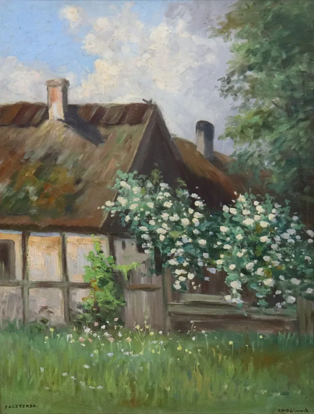 FRANS WILHELM ODELMARK. olja på duk, "Falsterbo".