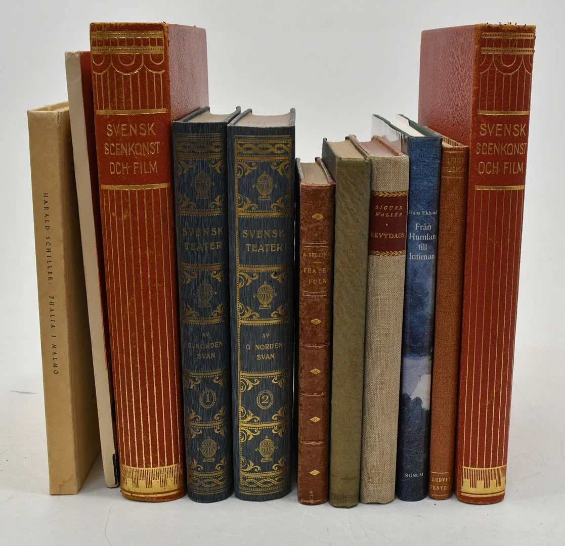 Böcker om Svensk Teater. 11 volymer. — Books — Connoisseur Bokauktioner