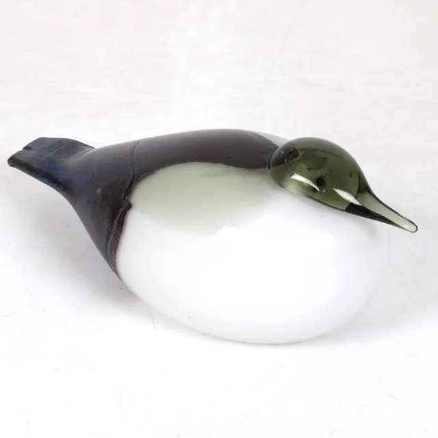 OIVA TOIKKA. Glasfågel, signerad. Nuutajärvi Iittala, Finland. 1900-tal.