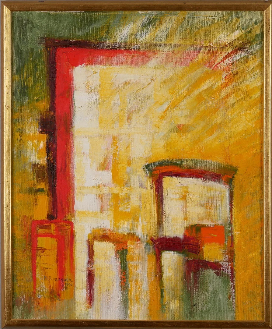 MÅNS ROSSANDER. Olja på duk, signerad M. Rossander 1990. — Paintings — Auktionsfirma Kenneth Svensson i Kalmar