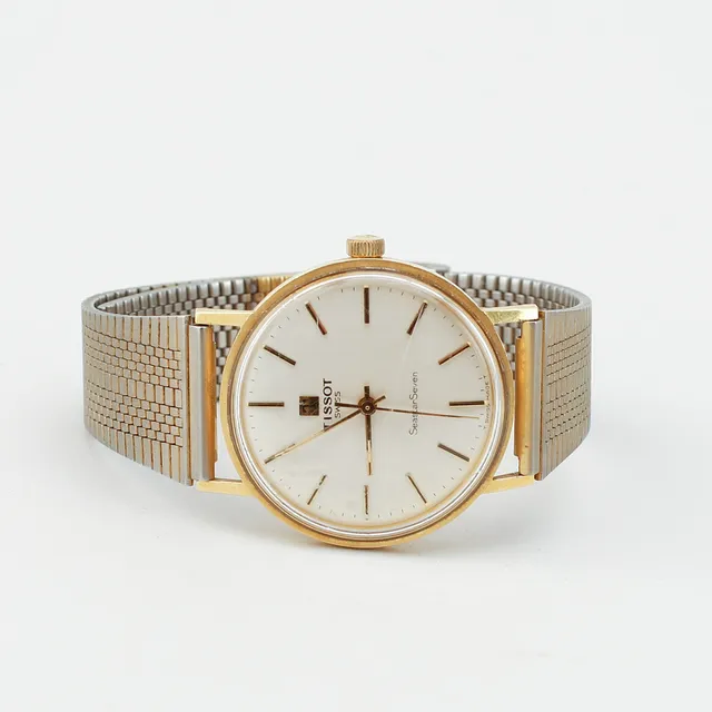 ARMBANDSUR, Tissot, SeastarSeven, 18k guld, manuell, ca 1981.