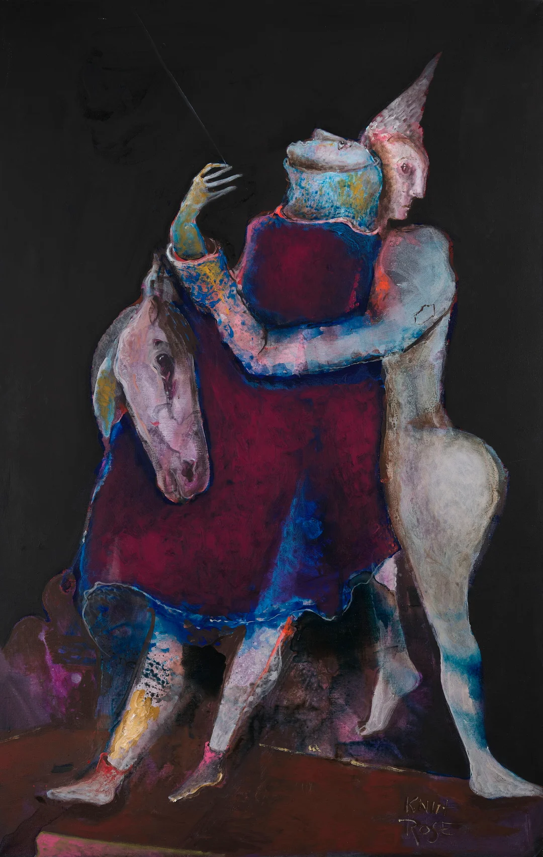 Rose, Knut — "Hode mot magenta" 1999 — Kunst/Maleri — Blomqvist