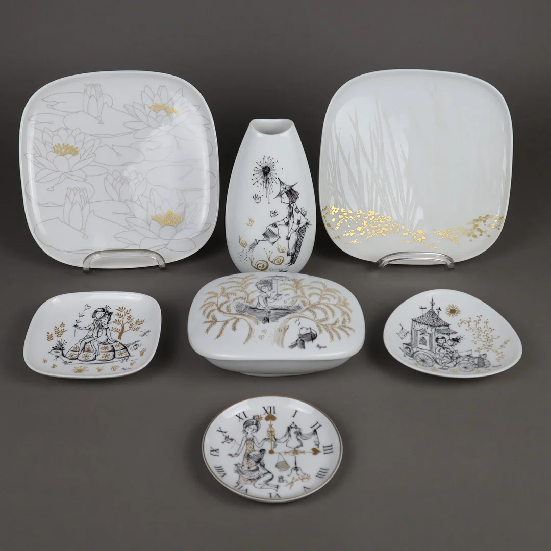 ! Konvolut ROSENTHAL Porzellan - Studio Line, 7-tlg.:. — European — Auktionshaus Blank