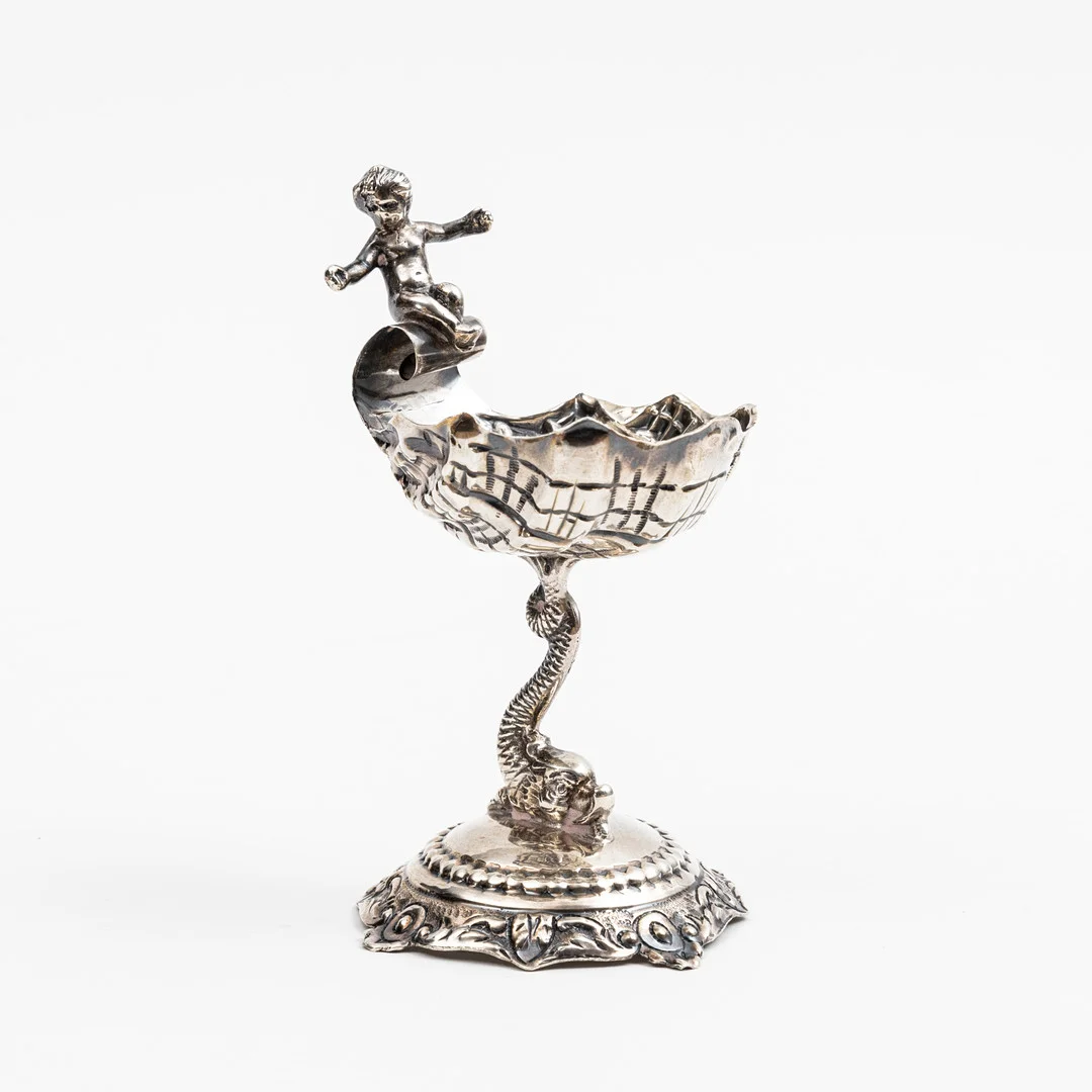 SALTKAR, silver, empirestil, troligen Spanien, 1900-talets första hälft. — Silver — Auktionshuset Kolonn