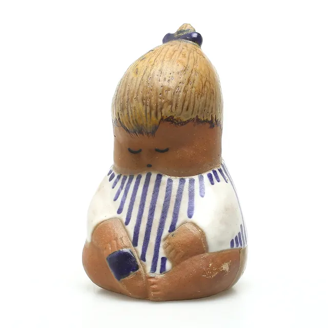 LISA LARSON. Figurin, stengods, "Johanna", Gustavberg.