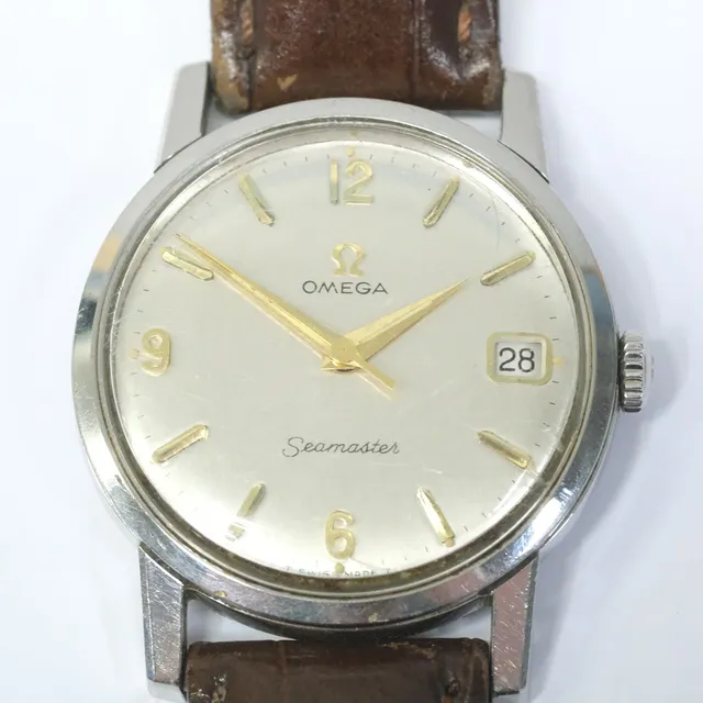 ARMBANDSUR, OMEGA, SEAMASTER, STÅL, 1960-TAL.