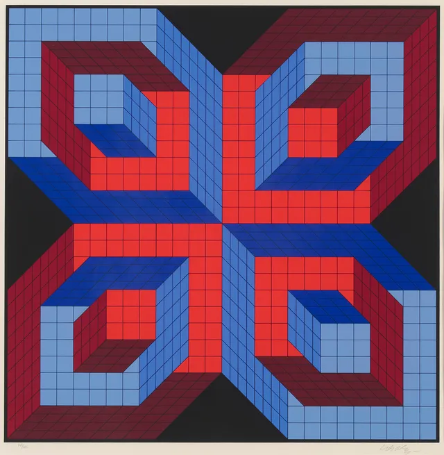 Vasarely, Victor — "Idom-Stri" 1986