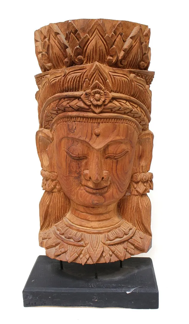 'Buddha', Skulptur, Holz.