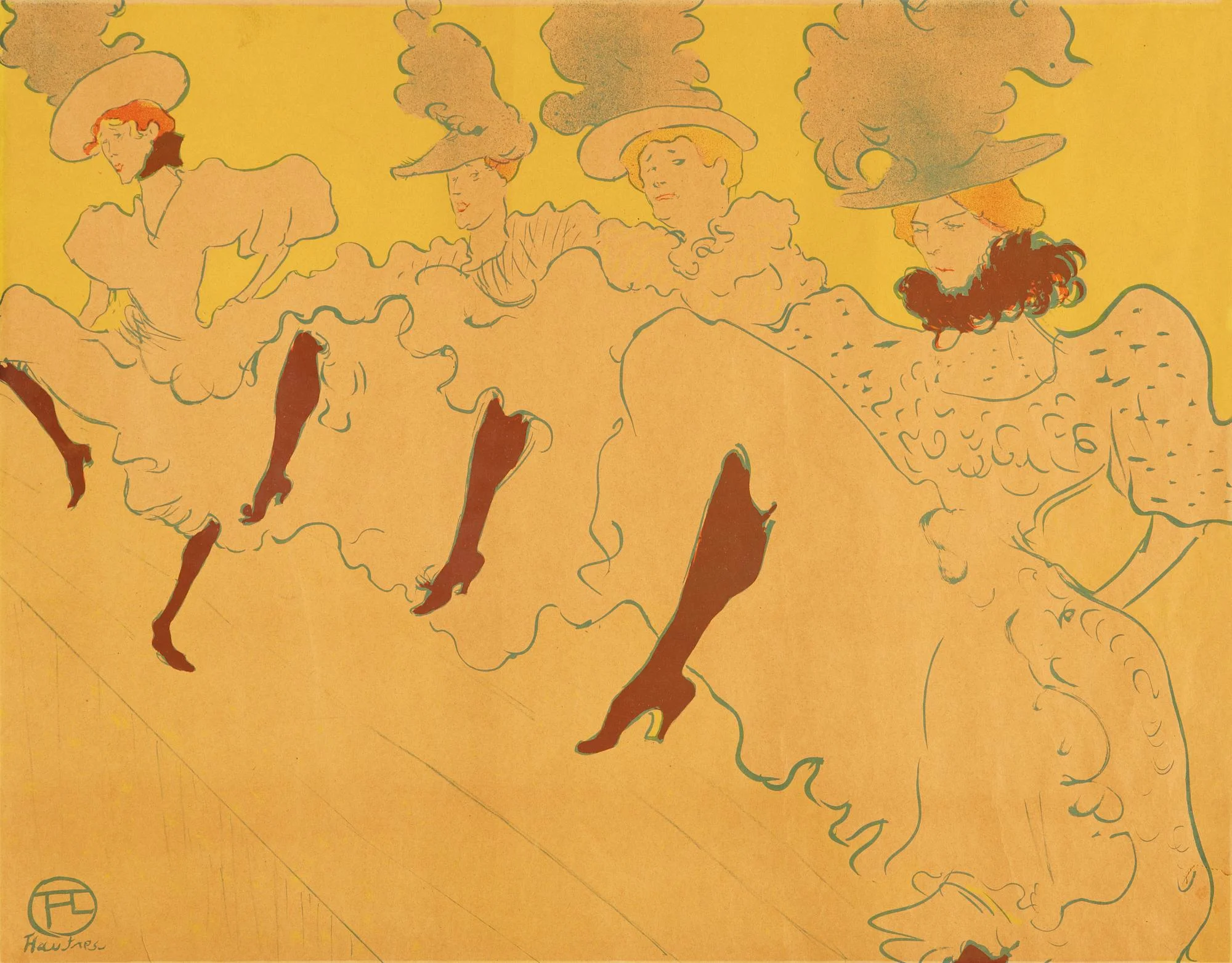 Henri de Toulouse-Lautrec, "La troupe de Mademoiselle Églantine". — Bukowskis