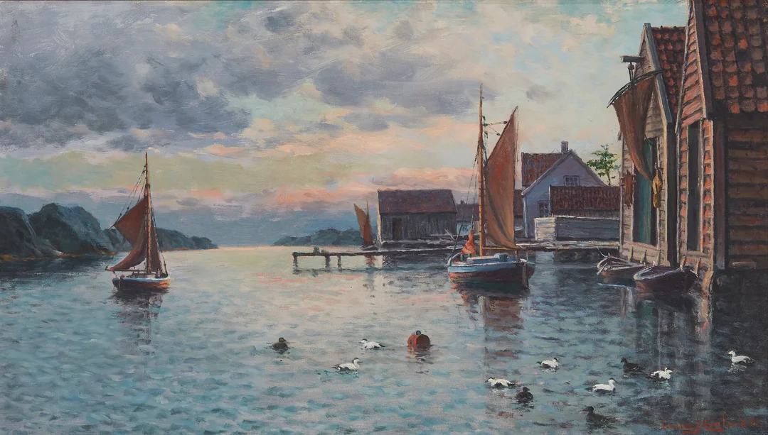 Haaland, Lauritz — Fra Kvitsøy, 1921 — Kunst/Maleri — Blomqvist
