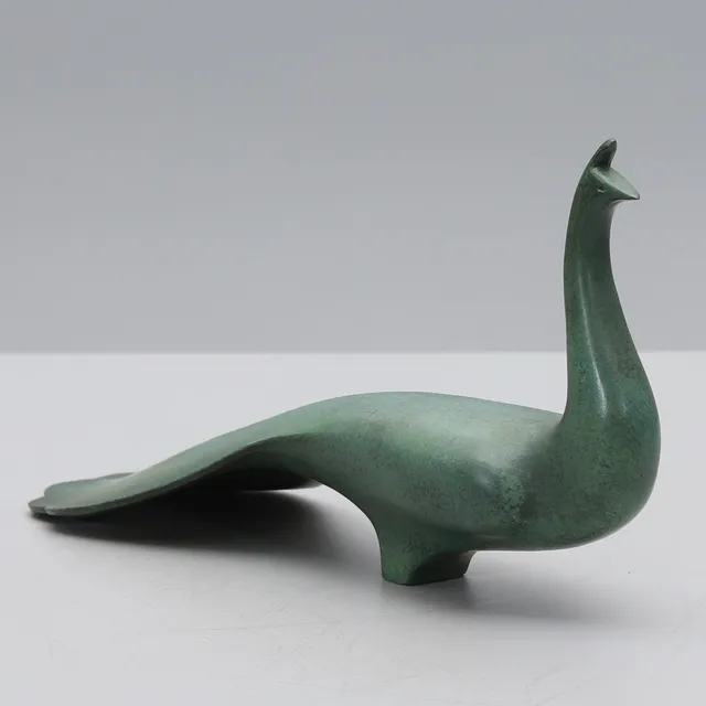KOME JIICHI. Skulptur, brons, Japan, 1960-80-tal.