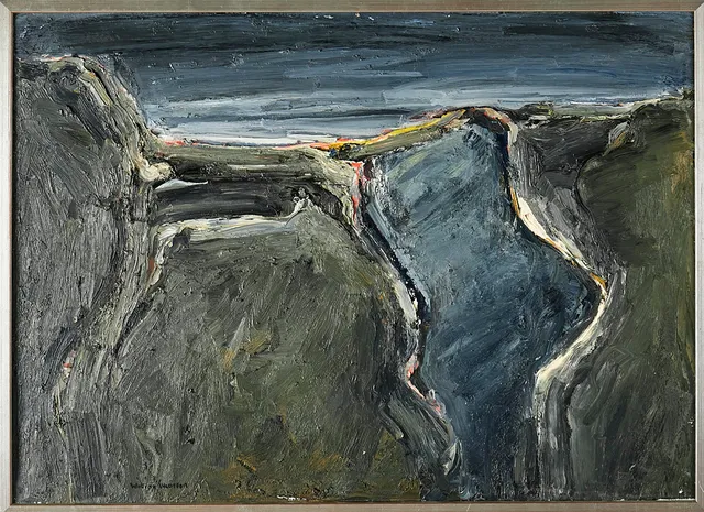WIKING SVENSSON. "Strandljus", olja på duk, signerad.