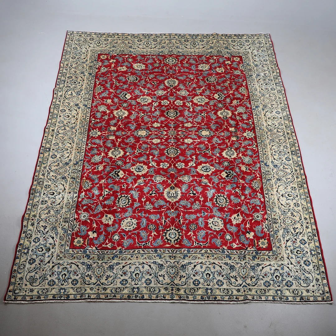 Persisk Nadjafabad tæppe, 400 x 303 cm. — Persian Carpets & Textiles — Bidstrup Auktioner