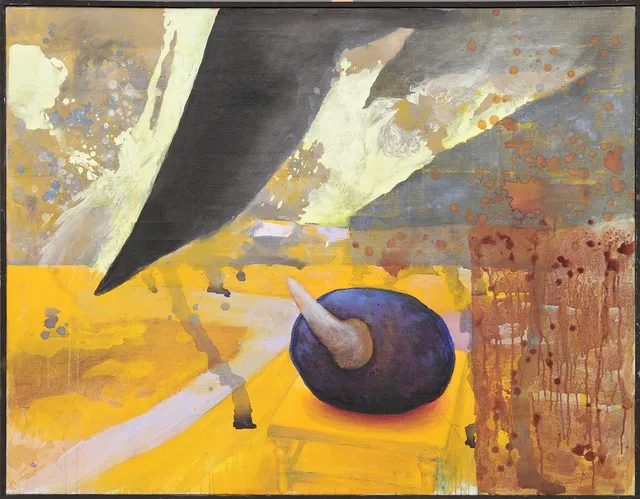 CARL OTTO HULTÉN. Komposition, signerad.
