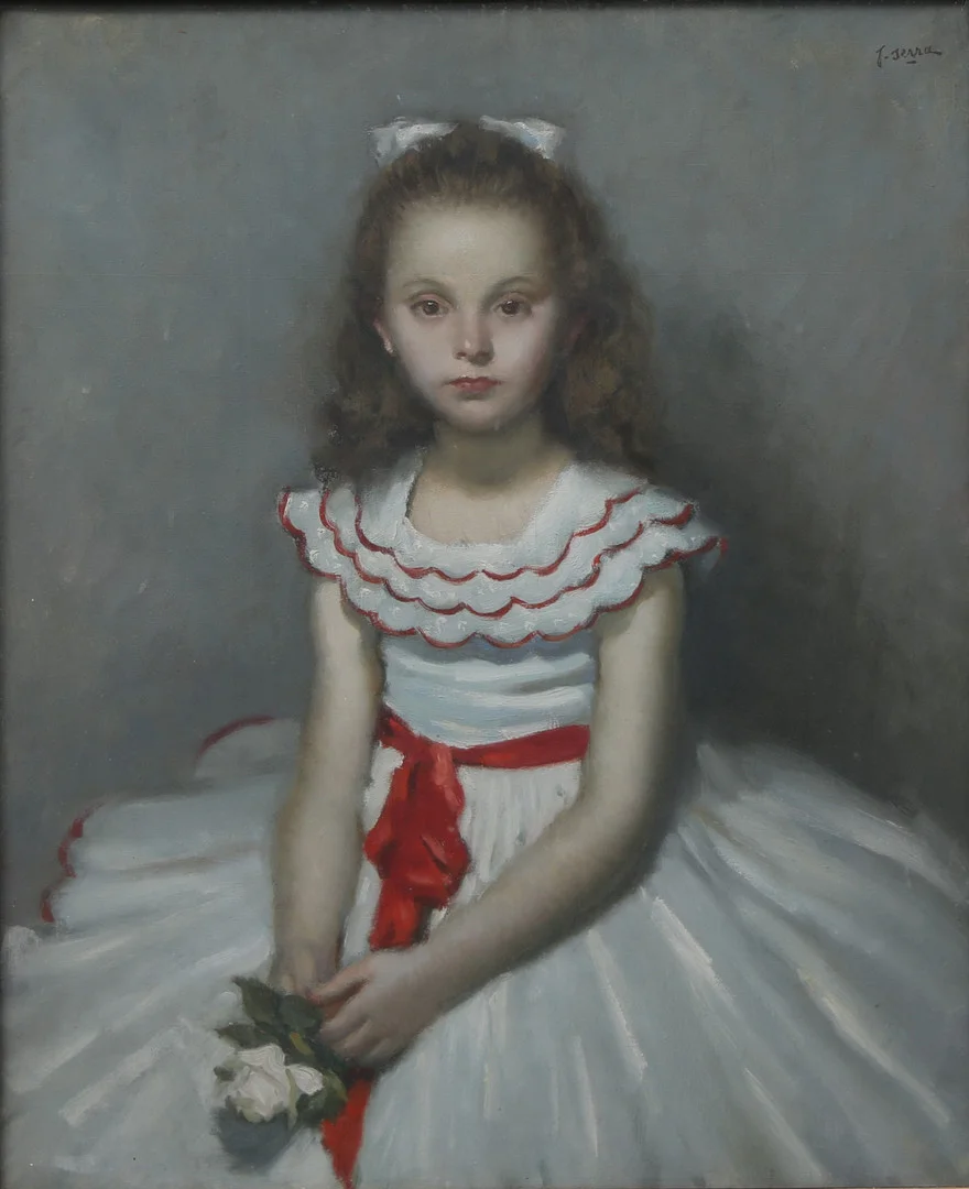 FRANCESC SERRA CASTELLET. A girl. — Paintings — Balclis