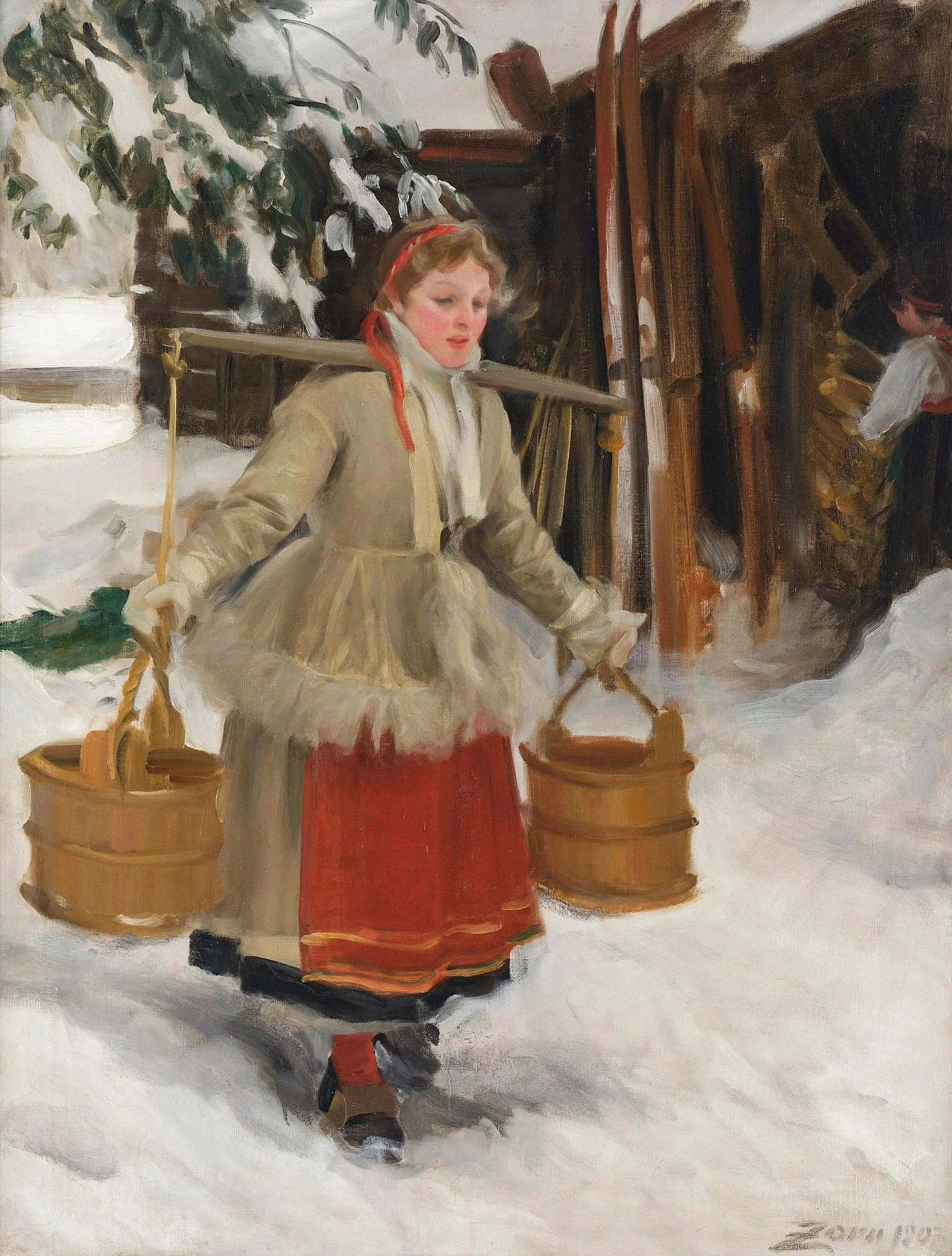 Anders Zorn, "Hämta vatten". — Bukowskis