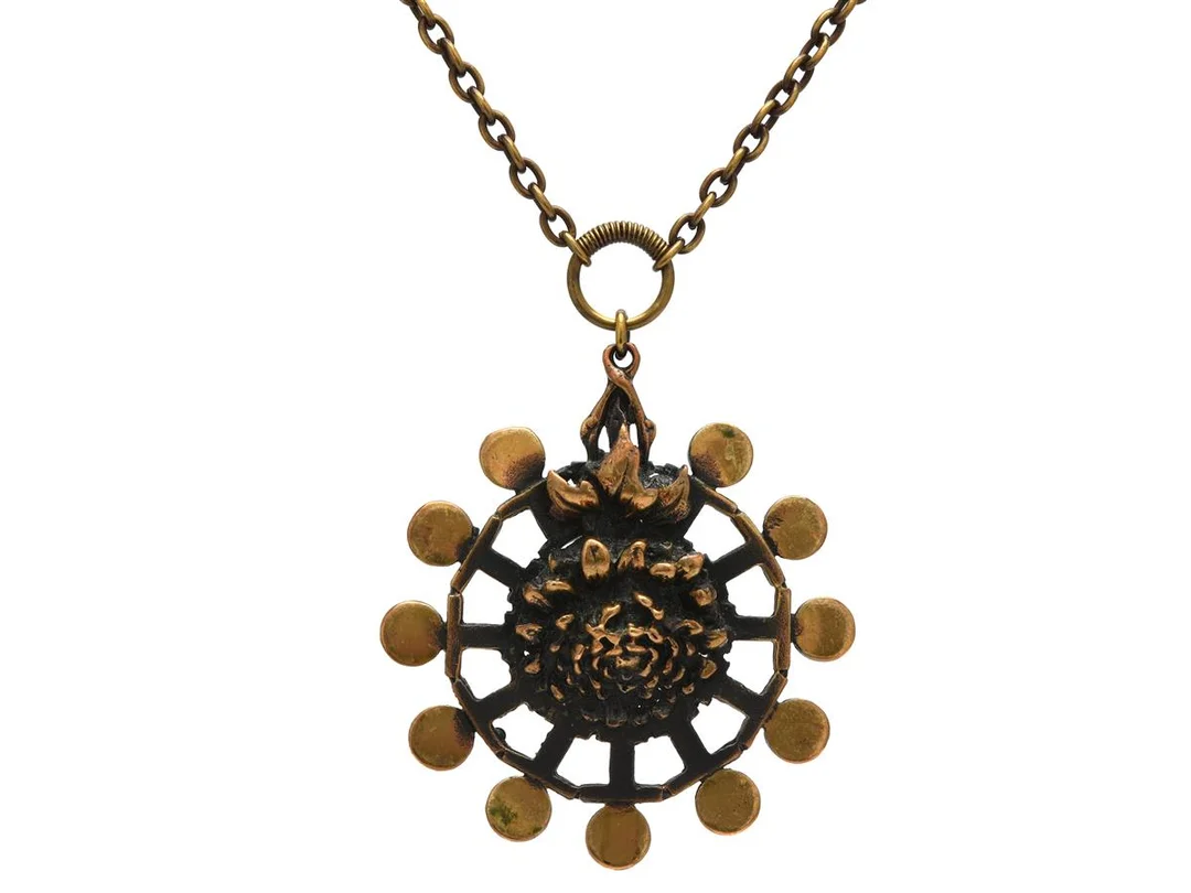 PENTTI SARPANEVA, collier, brons, Finland, längd 65 cm, vikt 39,4 g. — Smycken/Collier — Kaplans
