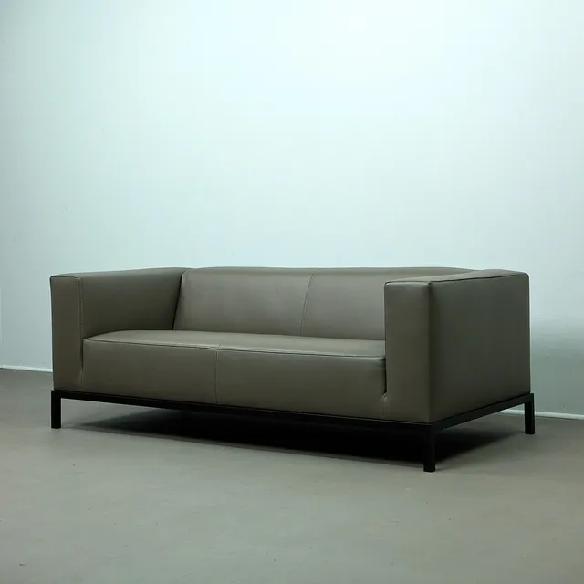 ANDREA PARISIO. für Meridiani, Sofa, Farrell 180, Leder, 2000er Jahre.