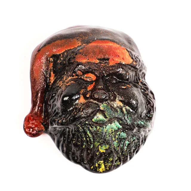 KJELL ENGMAN. Skulptur, vägghängd, glas, tomte, Kosta Boda.