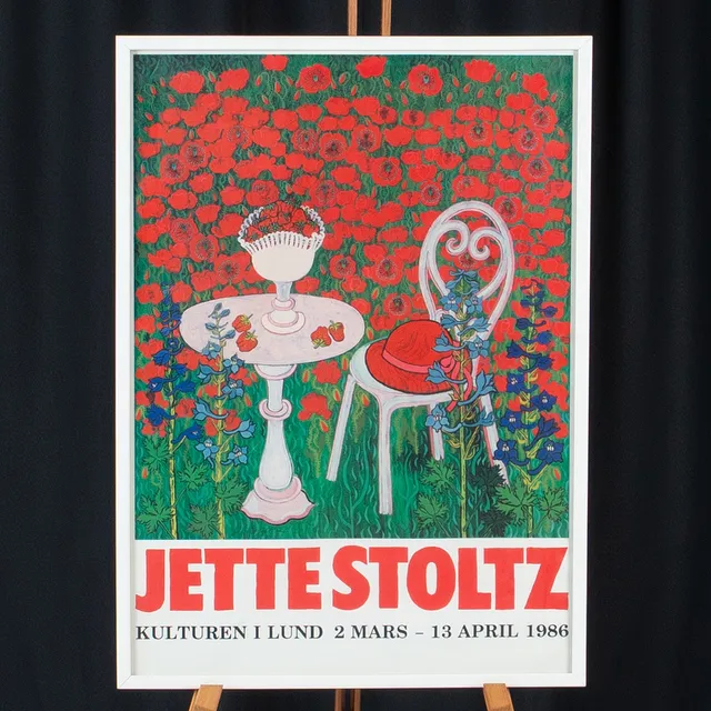JETTE STOLTZ. Utställningsaffisch, kulturen i lund 1986.