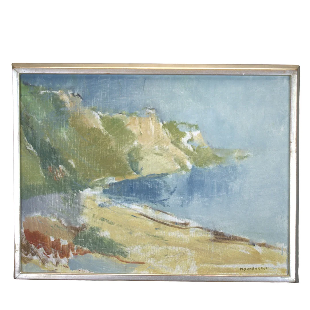 ROLF NORDENGREN. Olja på duk, "Hven backar -1969", signerad. — Paintings — Höganäs Auktionsverk