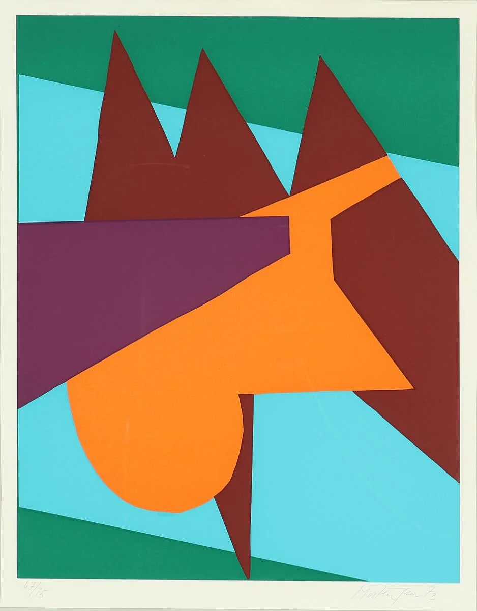 Three compositions. All signed and numbered. Silkscreen in colours. Visible size 66×49 cm. (3) — Modern Prints/Modern art — Bruun Rasmussen