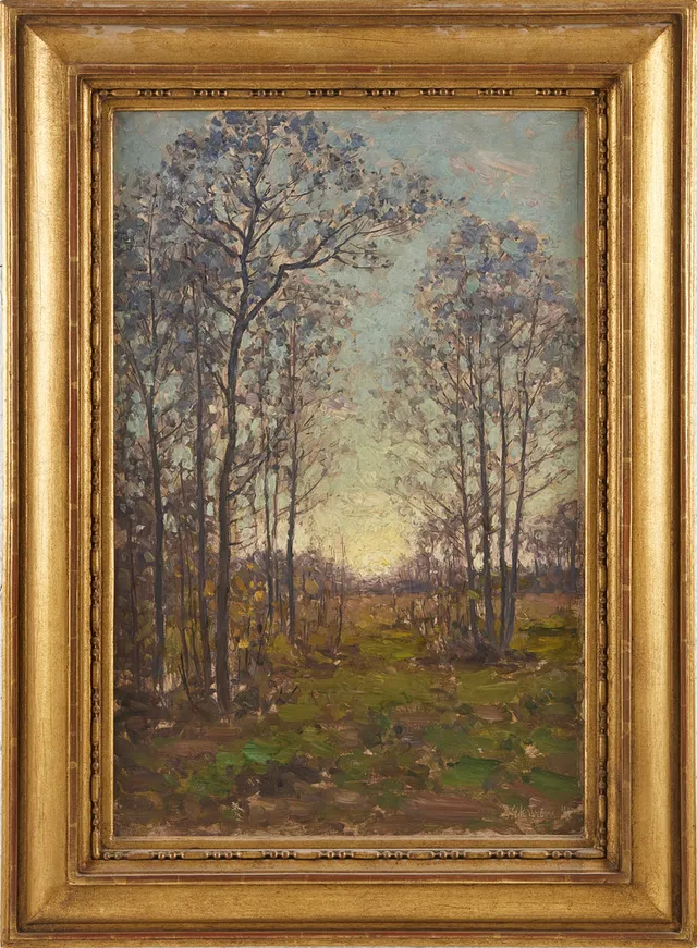 PER EKSTRÖM. Landskap (Öland), olja på duk.