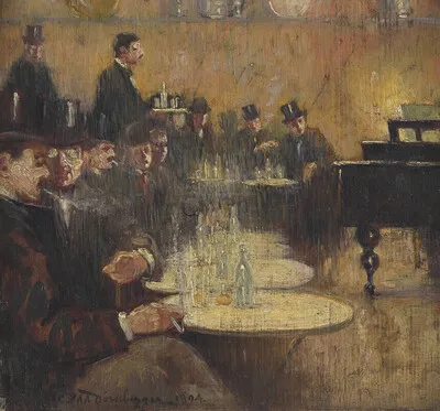 Dørnberger, Karl — På café, 1894
