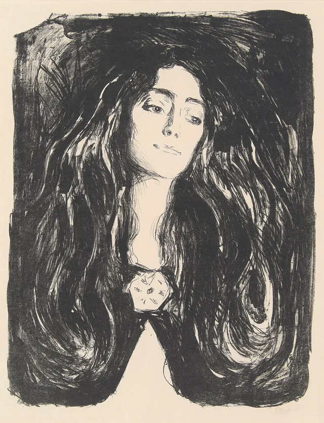 Munch, Edvard — "Brosjen. Eva Mudocci" / "The Brooch. Eva Mudocci" 1903