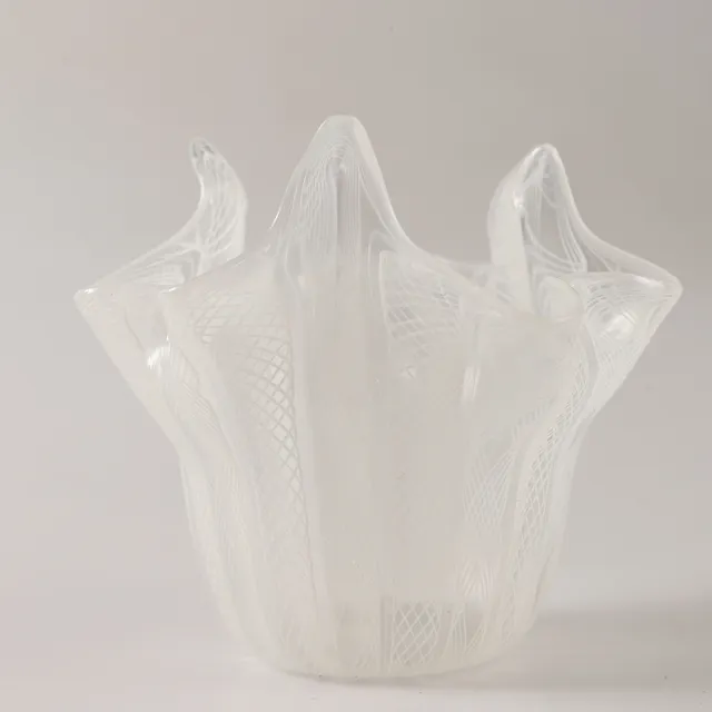 NÄSDUKSVAS, konstglas, Murano, Italien.
