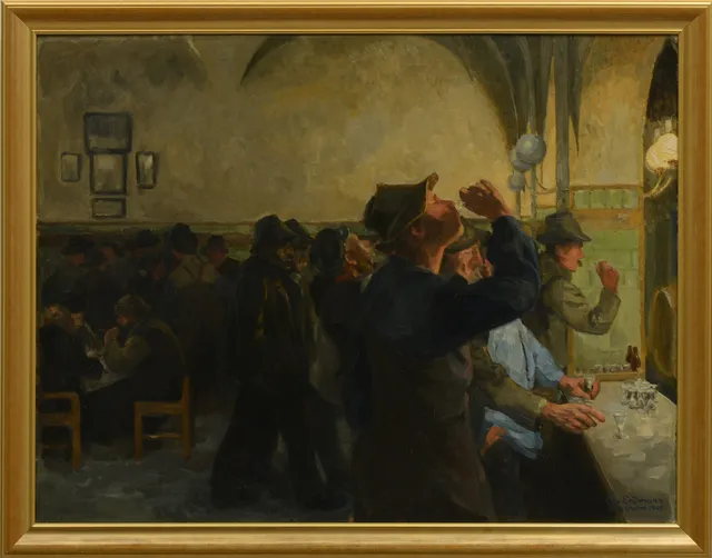AXEL ERDMANN. Olja på duk. Signerad och daterad Stockholm 1905.