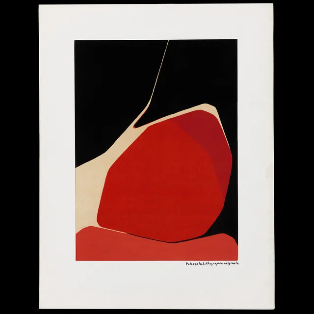 PABLO PALAZUELO (1916-2007). Komposition, ur Derrière le Miroir 1960, färglitografi.