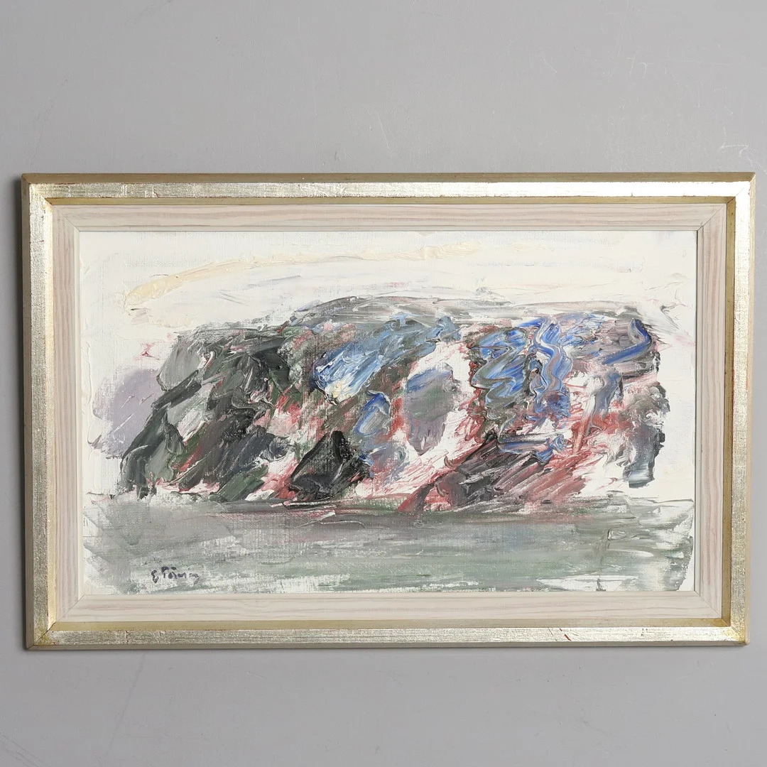 ERIK TÖRNING. Olja på duk, "Kustlinje", signerad. — Paintings — Örebro Stadsauktioner